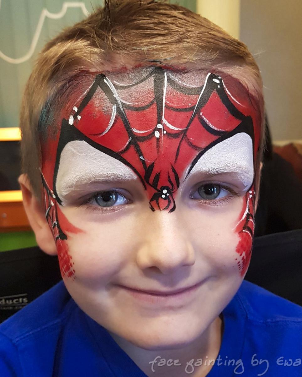 Download Spiderman Face Paint PSD Mockup Templates